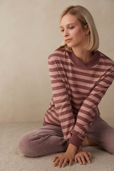 Winter Candies Striped Long-Sleeved Top