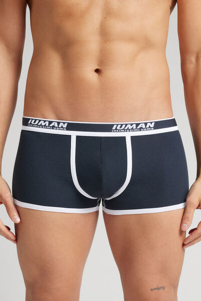 Boxer van Geribbeld Superior Katoen