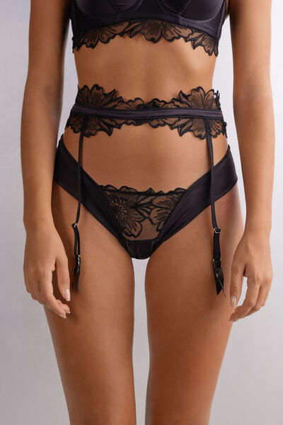Darlings Satin Suspenders