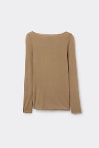 Shirt mit U-Boot-Ausschnitt aus Modal und Kaschmir Ultralight