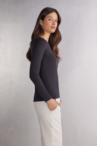 Maglia Manica Lunga in Fresh Bamboo