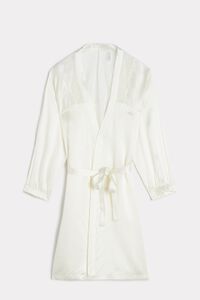 Lady Sheer Silk and Lace Dressing Gown