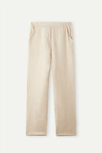 Pantalon en toile de lin