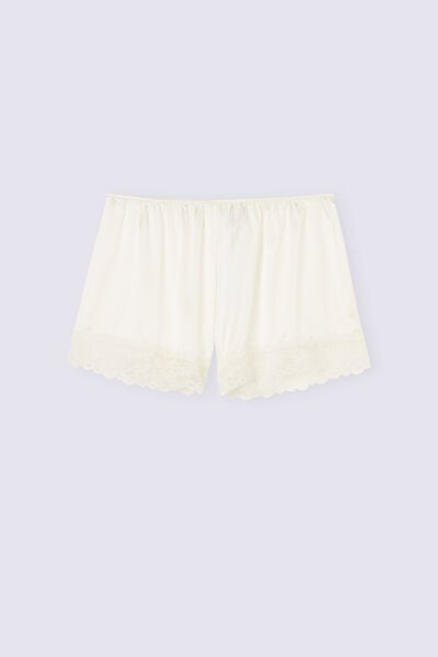 Pantaloncino in Seta con Pizzo