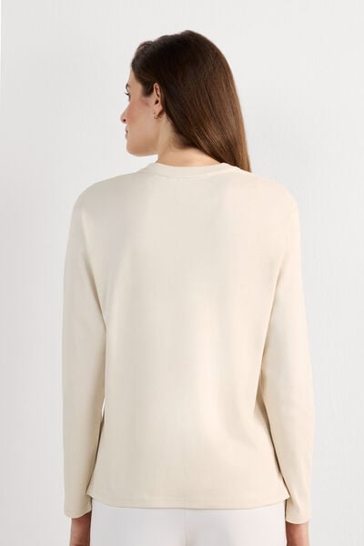 Long-Sleeved Cotton Top