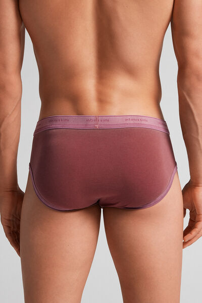 Natural Fresh Cotton Briefs with Logo