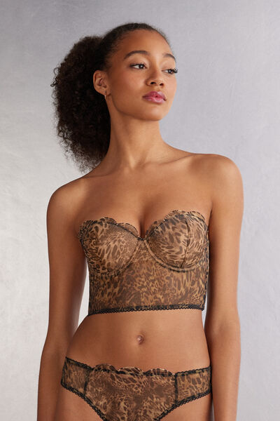 Bustier a Fascia Giada Stampa Animalier Always Glamorous