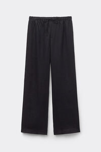 リネンファブリック ドローストリング ロングパンツ
