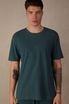 T-shirt Washed Collection in Jersey di Cotone Fiammato