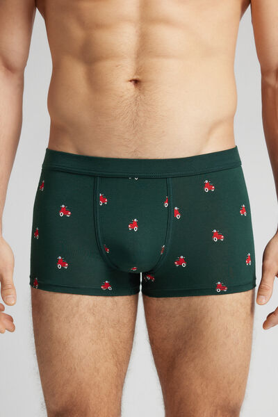 Scooter-Print Natural Fresh Cotton Boxers