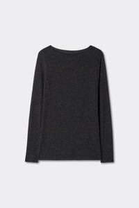 Maglia Girocollo in Modal Light con Cashmere Lamè