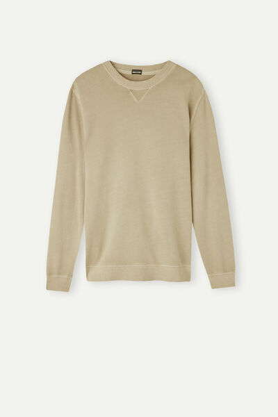 Washed Collection Crew-Neck Sweatshirt
