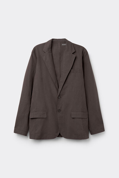 Jacke aus Leinen- und Baumwollstoff