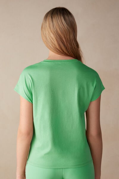 T-shirt manches courtes à col rond en coton ultraléger supima®