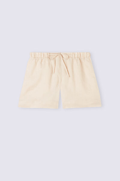 Shorts aus Leinengewebe