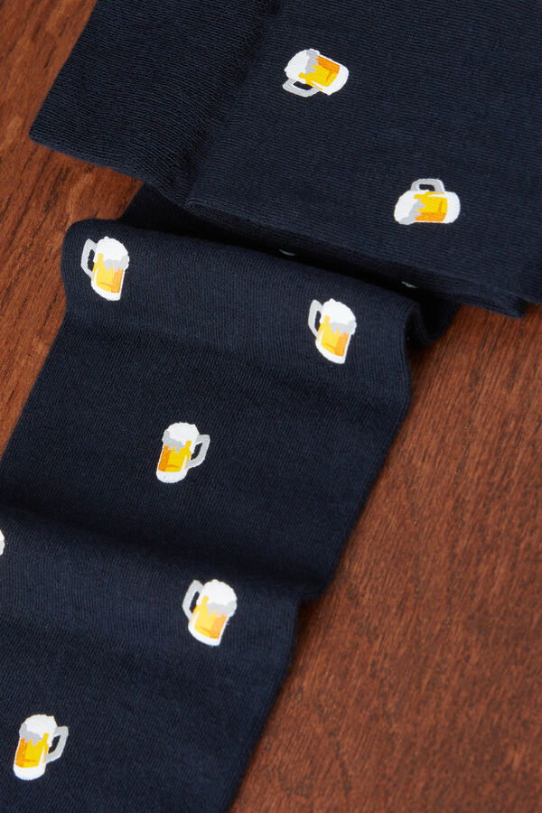 Long Patterned Soft Cotton Socks