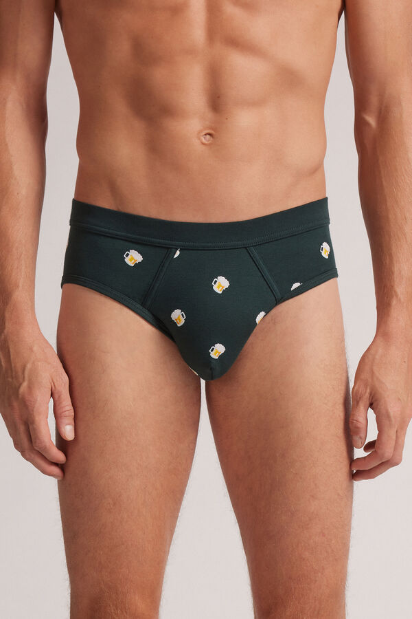 Slip in Cotone Stampa Birre