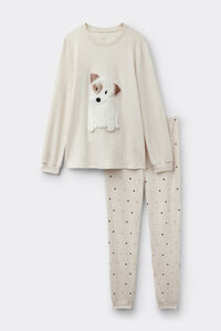 Sweet Puppy Full-Length Cotton Pyjamas