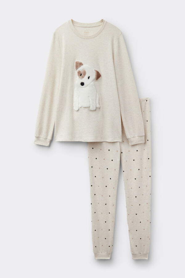 Sweet Puppy Full-Length Cotton Pyjamas
