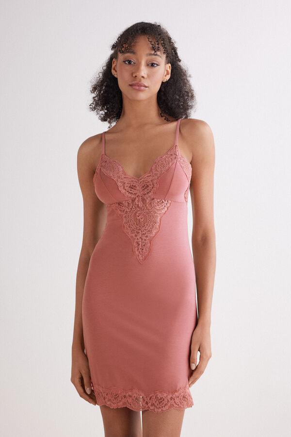 Nuisette en coton et dentelle EMBRACE SIMPLICITY