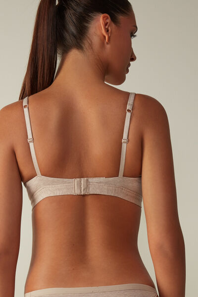 Soutien-gorge triangle sans armatures en coton naturel EMMA