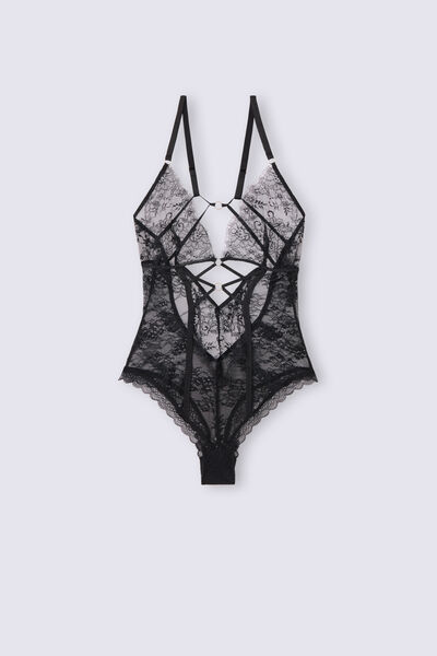 Intricate Surface Bodysuit in Lace