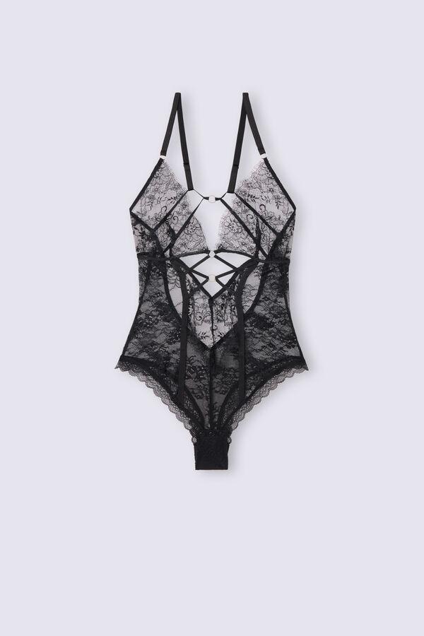 INTIMISSIMI String 'INTRICATE SURFACE' in Schwarz