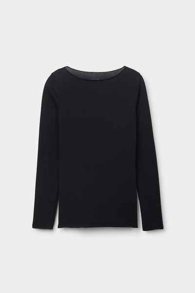 The Sensual Cotton Boat-Neck Top