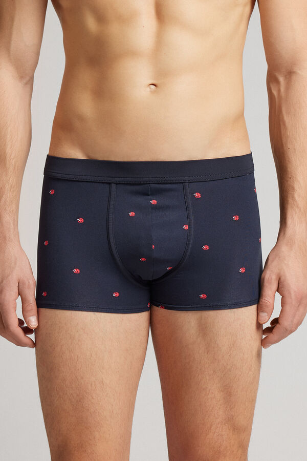 Boxer coccinelles en microfibre