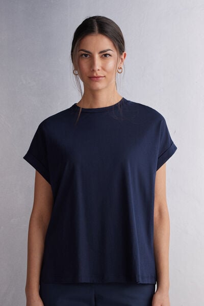 Maglia Manica Corta con Risvolto in Cotone Ultrafresh