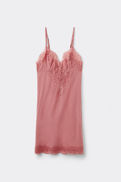 Embrace Simplicity Cotton and Lace Slip