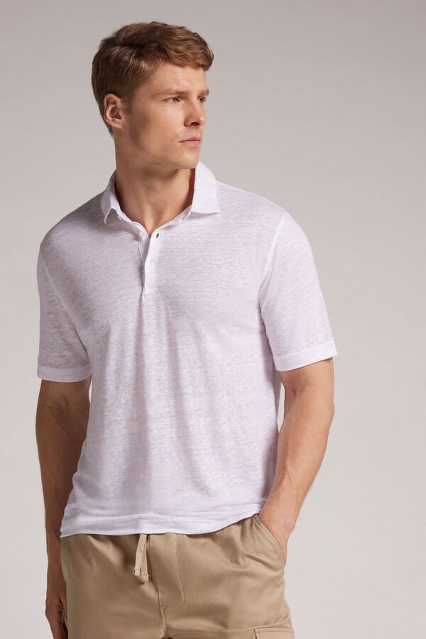 Linen Polo Shirt