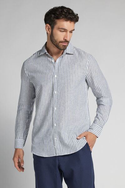 Camicia in Lino e Cotone