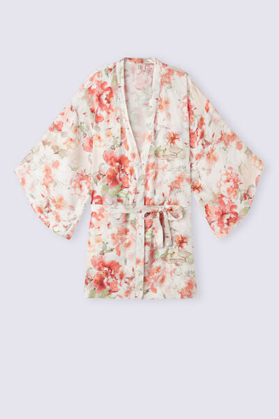 Kimono z Satyny Summer Sunset
