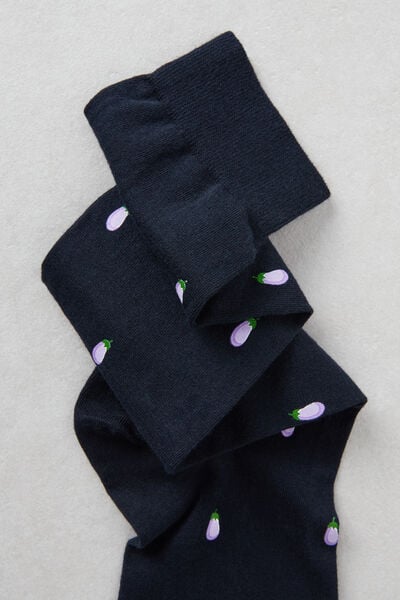 Long Patterned Cotton Socks