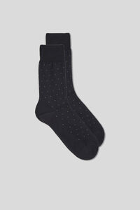 Kratke čarape od merceriziranog prediva s uzorkom