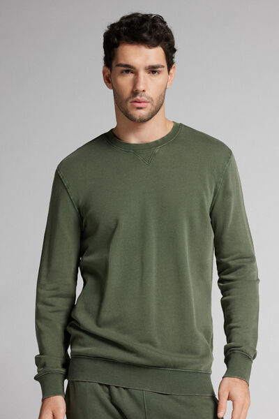 Washed Collection Crew-Neck Sweatshirt