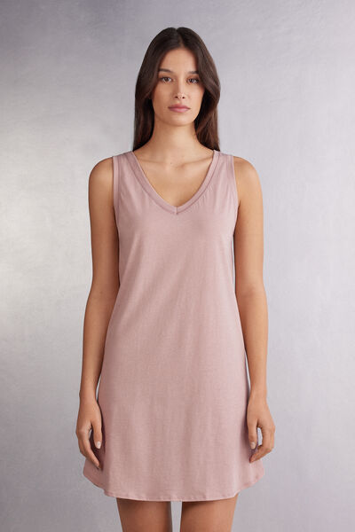 Camicia da Notte Spalla Larga in Cotone Ultrafresh
