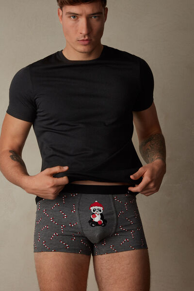 Candy Cane Boxers in Stretch Supima® Cotton
