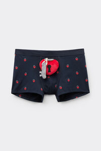 Boxer Cotone Superior Peluche Cuore Lucchetto