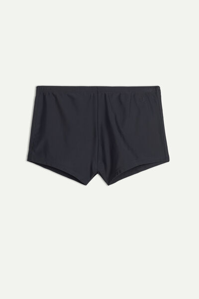 Plain Square-Cut Swim Trunks