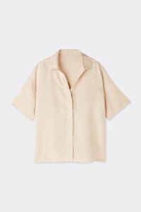 The Pure Linen Short-Sleeved Plain-Weave Linen Shirt