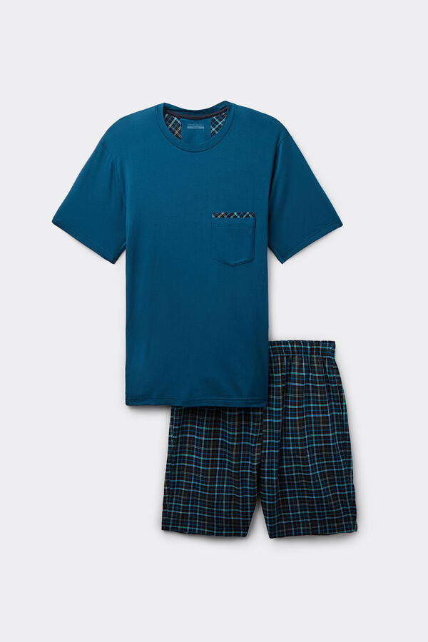 Pijama Curt de Micromodal i Tela de Cotó