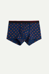 Stretch Supima® Cotton Boxers with Super Heroes Logo Print