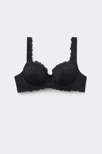 Soutien-gorge balconnet en dentelle florale