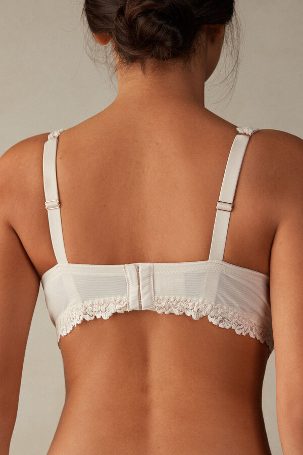Marks And Spencer Womens Ladies White Straight Fit Bra Size 40B Regular
