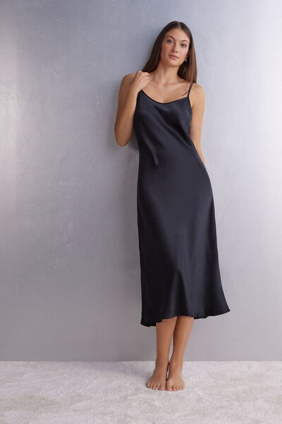 Midi-Length Slip in Silk