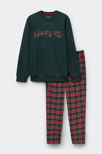 Long Après-Ski Print Knit Pyjamas