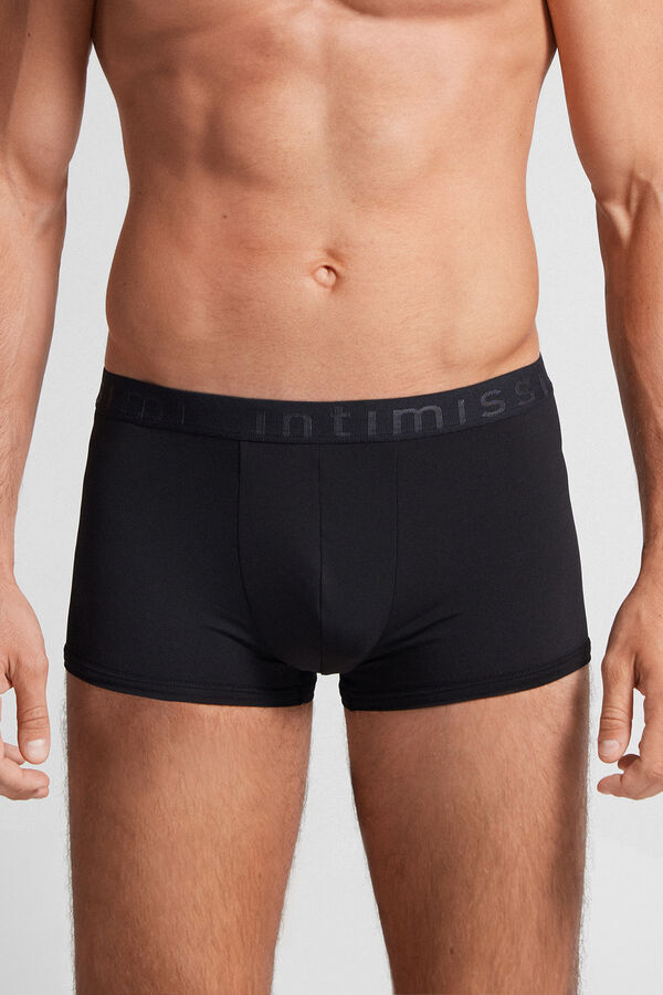 Boxer Shorts in Microfibre with Logo