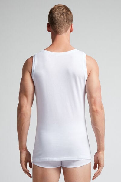 Round-Neck Extrafine Superior Cotton Vest Top